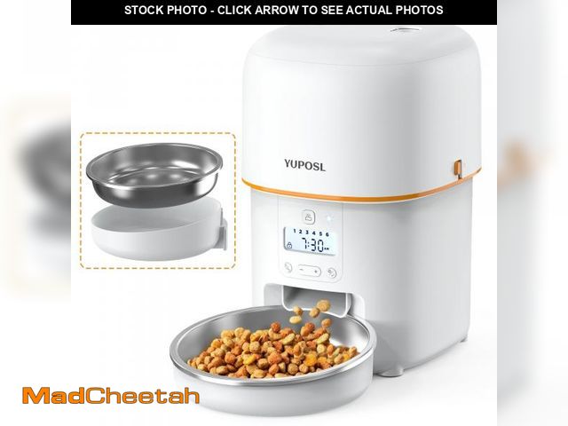 Lot 74-12053526 - Yuposl Automatic Cat Feeders - 2L Cat Food Dispenser Easy to Use, Timed Automatic Pet Feeder with Ov...