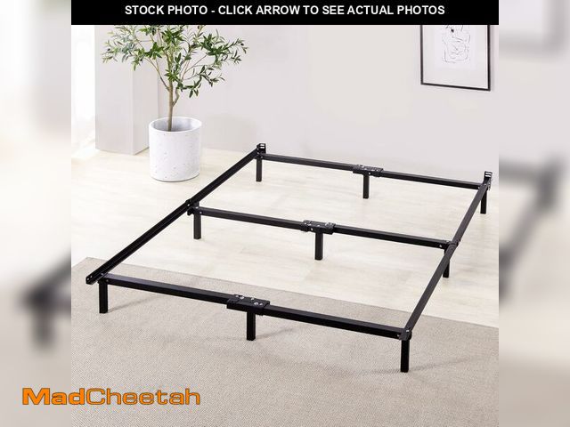 Lot 74-14349840 - ZINUS Compack Metal Bed Frame, 7 Inch Support Bed Frame for Box Spring and Mattress Set, Black, Cali...