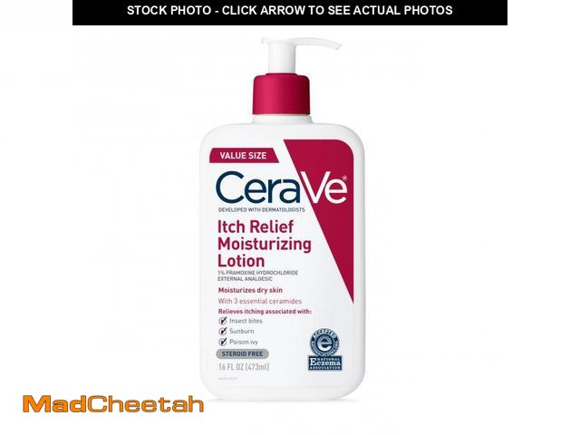Lot 74-12304771 - CeraVe Anti Itch Moisturizing Lotion with Pramoxine Hydrochloride, Relieves Itch with Minor Skin Irr...