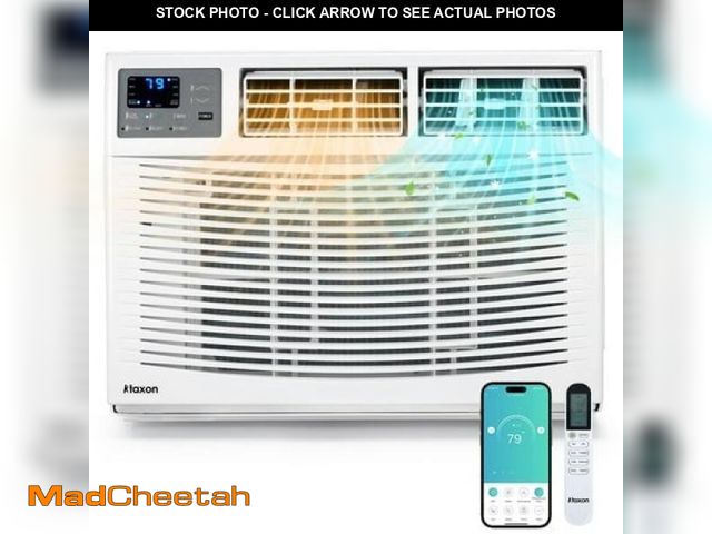 Lot 74-12088784 - Ktaxon 18000 BTU Window Air Conditioner with Heat  Window AC Unit &amp; Heater Combo with APP &amp; ...
