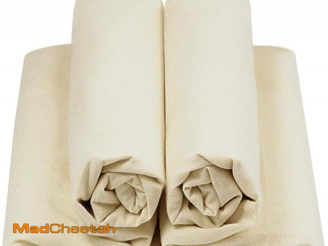 Lot 74-12327436 - HOTGODEN Light Weight 100% Cotton Muslin Fabric: 63 inch x 2,5,10 Yards Unbleached Muslin Linen Fabr...