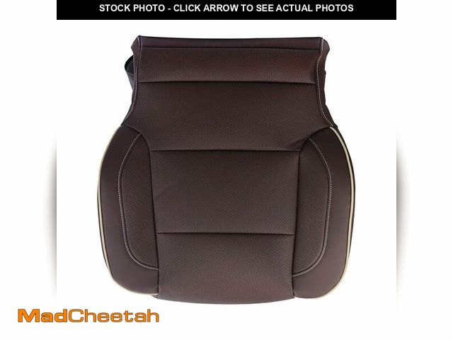 Lot 74-13521160 - FAMUGOS Driver Bottom Leather Cover Brown Replacement for 2014-2019 Chevy Silverado High Country - U...