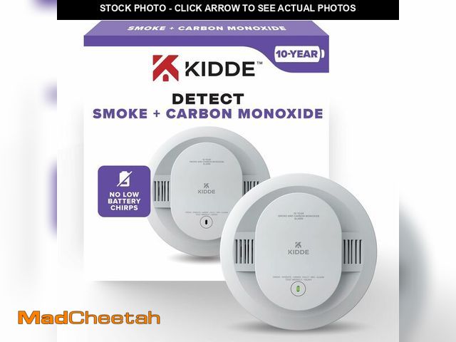 Lot 74-14477501 - Kidde Smoke &amp; Carbon Monoxide Detector, 10-Year Battery, 30CUD10, 1 Pack - UNUSED