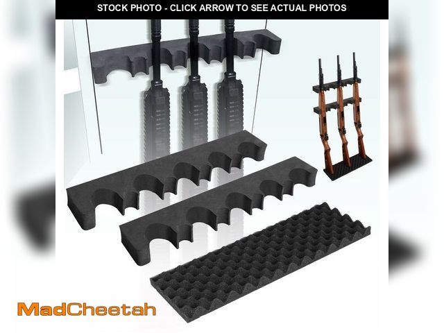 Lot 74-14044724 - Adoreal 2 Pack Gun Rack for Storage, Safe Accessory for Rifles and Shotguns, Holder in Cabinet, Rifl...
