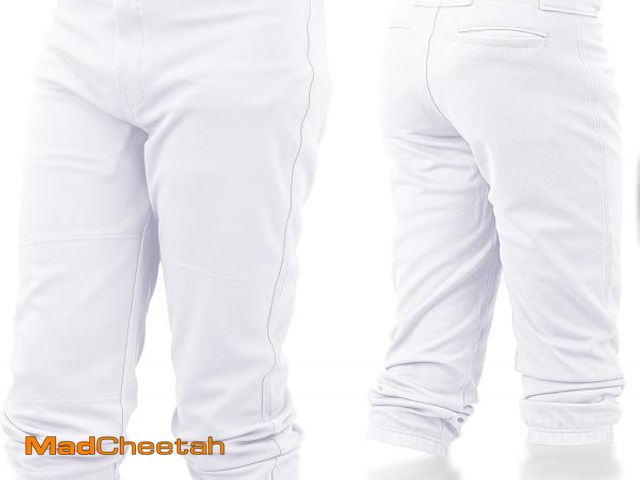 Lot 74-12326429 - Franklin Sports Youth Baseball + Softball Pants - Knee High White Baseball Pants for Kids - Boys + G...