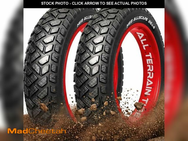 Lot 74-13765794 - Happy Ebikes Allscape 26x4 Fat Bike Tire Set, Includes 2 Bike Tires High-Performance Fat Bike Tires,...