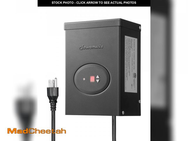 Lot 74-12214898 - DEWENWILS 300W Low Voltage Landscape Transformer, Outdoor Weatherproof Transformer with Timer and Ph...