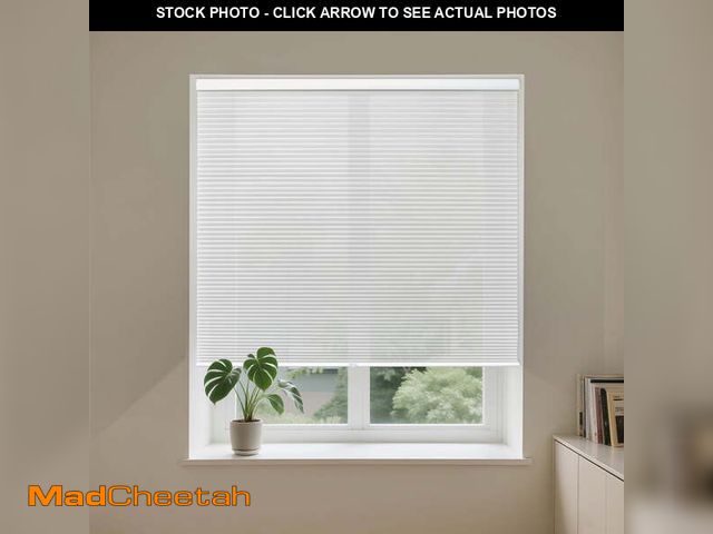 Lot 74-14282921 - Allesin Cellular Shades Cordless, Light Filtering Honeycomb Blinds for Indoor Windows, Thermal Insul...