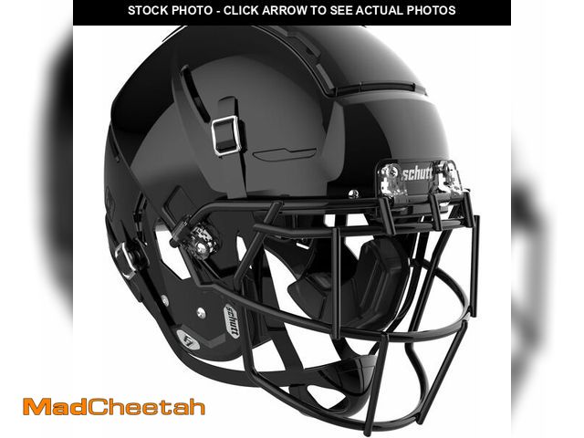 Lot 74-13680218 - Schutt Youth F7 LX1 Football Helmet, EGOP NB VC Facemask Attached, Large, Black - UNUSED