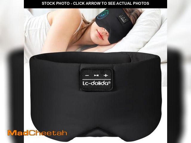 Lot 74-12309189 - LC-dolida Sleep Mask with Bluetooth Headphones, Ice Silk Sleep Headphones with Bluetooth 5.4, Total ...