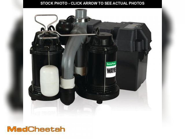 Lot 74-12365675 - Wayne Upgraded 1/2 HP Combination Battery Backup System - UNUSED