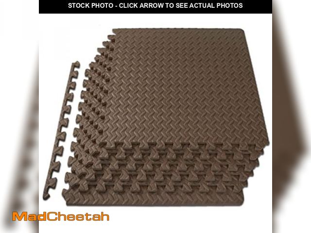 Lot 74-12137949 - ProsourceFit Puzzle Exercise Mat ÃâÃ in, EVA Interlocking Foam Floor Tiles for Home Gym, Mat for...