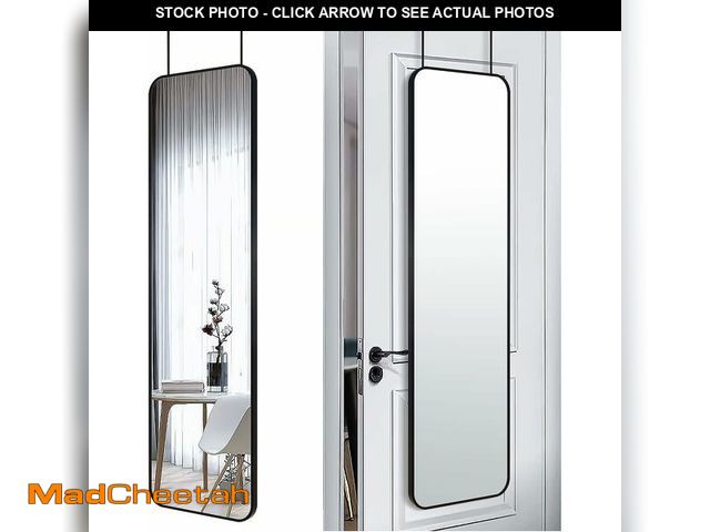 Lot 74-13836252 - SCWF-GZ 47x14 Mirror Rectangle Full Body Length Door Hanging Wall Mounted Metal Aluminum Alloy Frame...