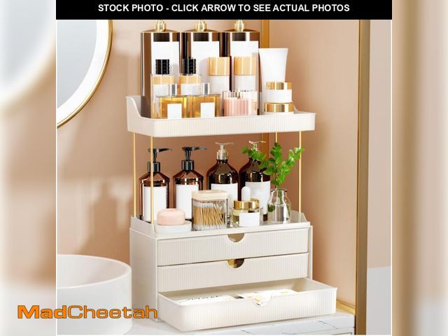 Lot 74-12121339 - StorBin 3 Drawers Bathroom Counter Organizer - 5 Tier Makeup Organizer, Versatile Perfume Organizer,...