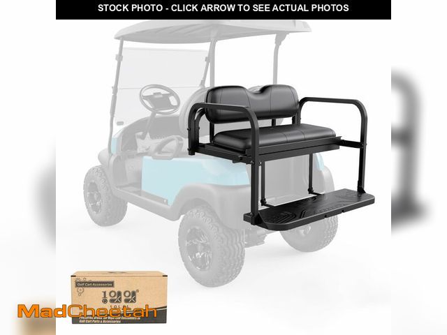 Lot 74-13119834 - 10L0L Golf Cart Rear Seat Kit for Club Car Precedent/Tempo/Onward 2004-Up | Back Flip Seat with High...
