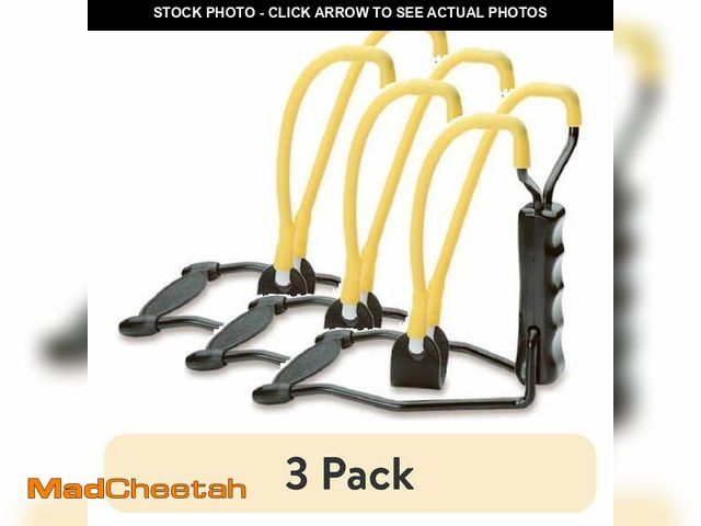 Lot 74-12884263 - (3 pack) Daisy B52 Slingshot with Molded Sure-Grip Handle and Flexible Wrist Support for Precision S...