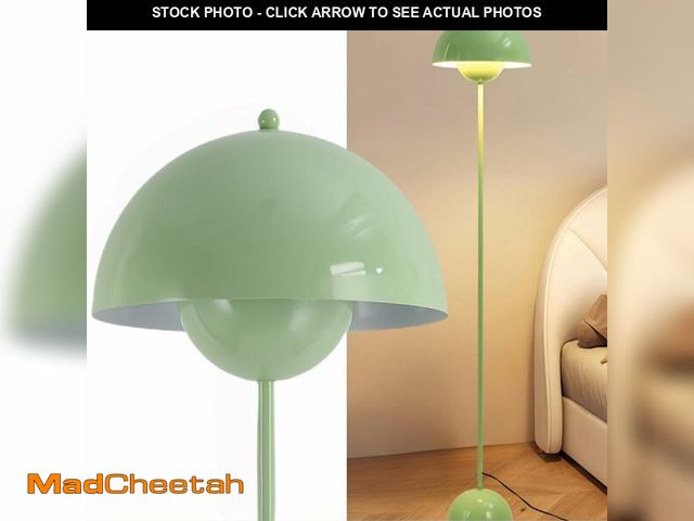 Lot 74-13709393 - COSYLUX Modern Floor Lamp for Living Room, Industrial Tall Standing Lamp for Bedroom, Metal Shade Re...