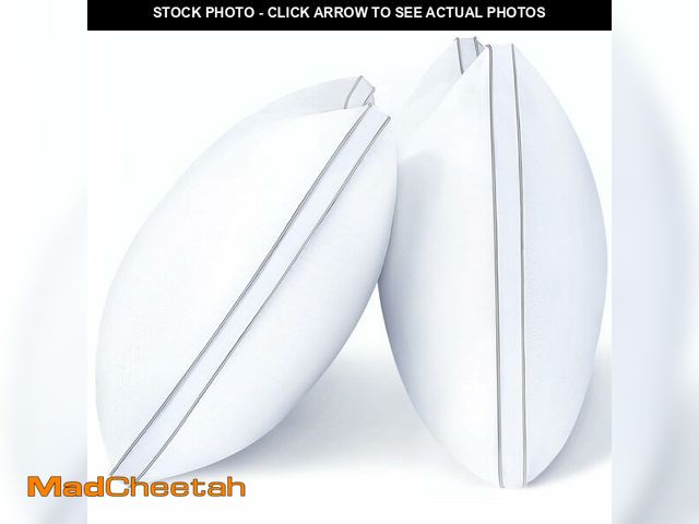 Lot 74-14303581 - viewstar Pillows Queen Size Set of 2, Firm Support Bedding, White - UNUSED