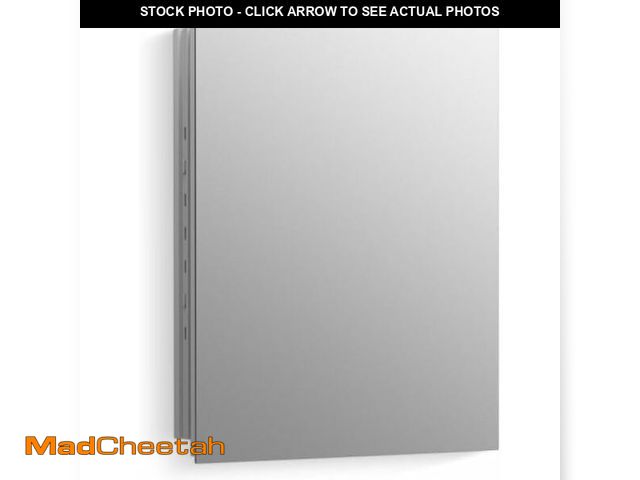 Lot 74-13802155 - Kohler 55060-NA Embark Slim Medicine Cabinet Mirror, Adjustable Shelves, Bathroom Organizers and Sto...