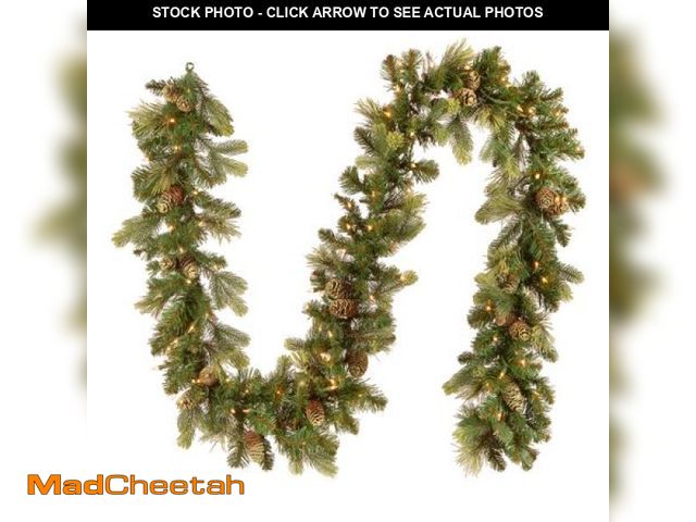 Lot 74-12152321 - National Tree Co. Carolina Pine Christmas Indoor Outdoor Garland, One Size, Green - UNUSED