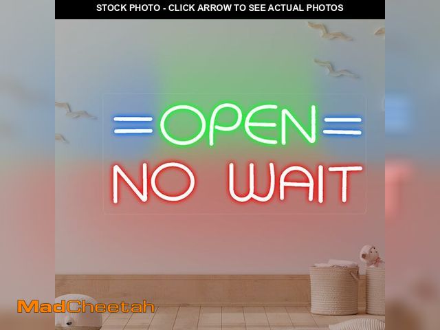 MadCheetah.com - Lot 74-13279048 - Neonawall Open No Wait LED Neon Sign ...