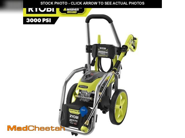 Lot 74-12793643 - (MISSING ATTACHMENTS) RYOBI 3000 PSI 1.1 GPM Cold Water Electric Pressure Washer - USED