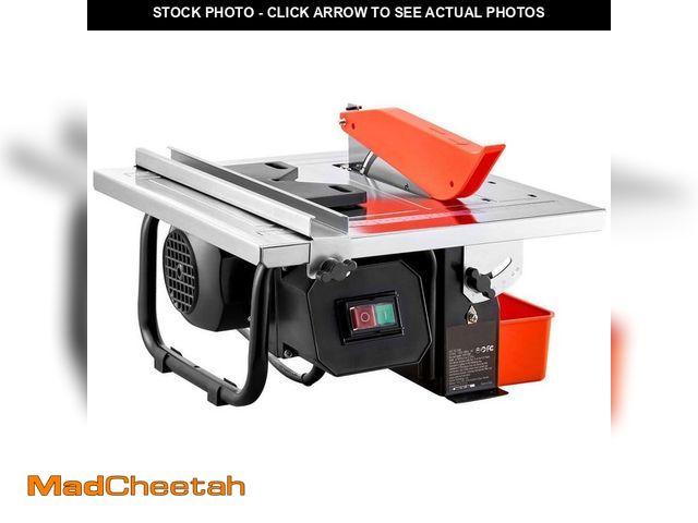 Lot 74-13668121 - SKYSHALO Wet Tile Saw, 4-Amps 7 in. 65 MN Corded Wet Tile Saw, 3500 RPM Induction Motor, Tile Cutter...