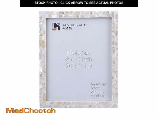 Lot 74-14297740 - Handicrafts Home Mother of Pearl Picture Frame 8x10, Decorative Photo Frame for Tabletop or Wall, Ha...