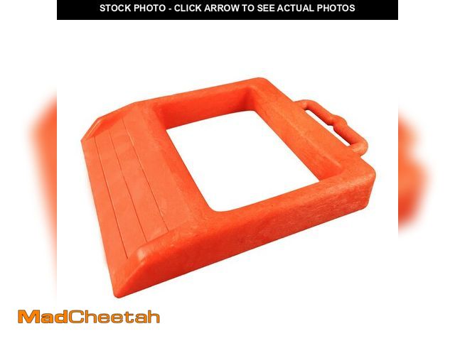 Lot 74-13547883 - ROBLOCK Pallet Jack Chock Heavy Duty Wheel Chock, Pallet Jack Stopper for Truck 14.2" Length x 11.2"...