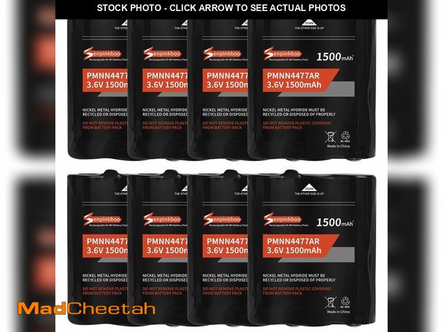 Lot 74-14152682 - Senpinkboo 8-Pack PMNN4477AR T800 Battery 1500mAh Upgraded for Motorola Talkabout T200 T260 T265 T27...