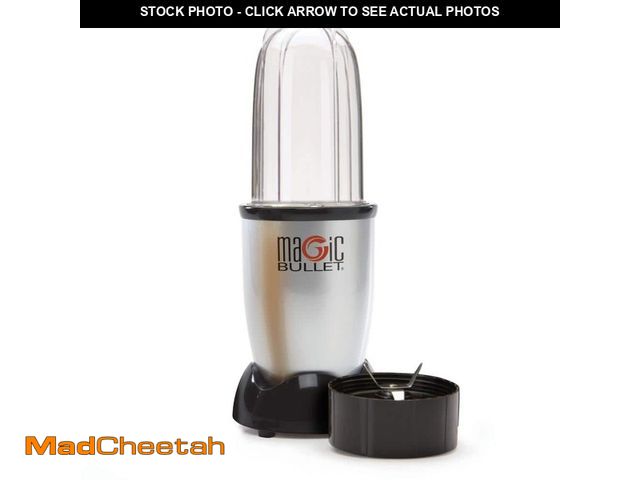 Lot 74-14344700 - magic bullet. 18 oz. Single Speed Silver and Black 3-Piece Personal Blender - UNUSED