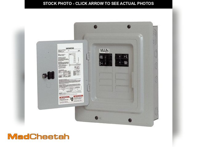 Lot 74-13822775 - Siemens 100 Amp 10-Space 20-Circuit Main Breaker Load Center Renovation Value-Pack - UNUSED