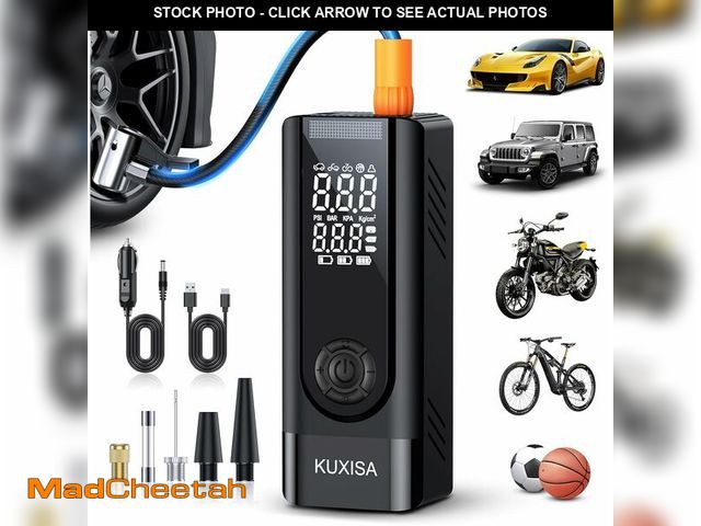 Lot 74-10907888 - Tire Inflator Portable Air Compressor - 180PSI Air Compressor with Tire Pressure Gauge, 25000mAh &am...