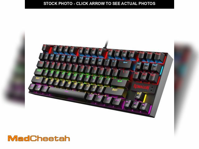 Lot 74-12716474 - Redragon K552 Mechanical Gaming Keyboard, 87-Key Compact, LED Gaming Keyboard with Red Switches, Ant...
