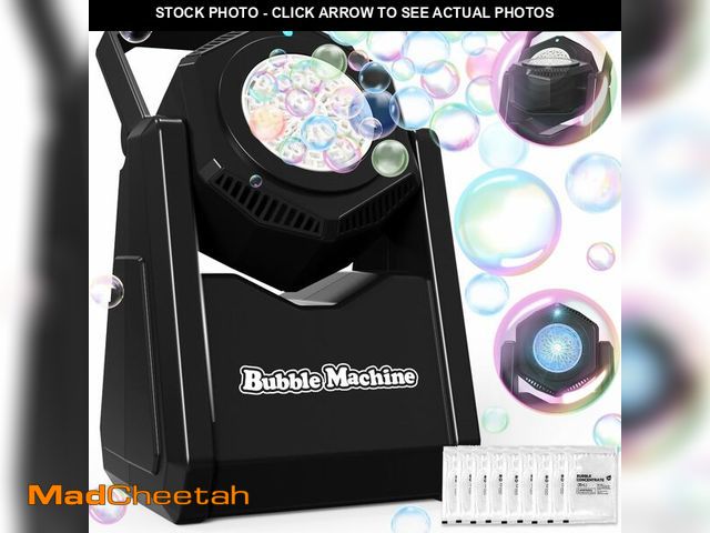 Lot 74-12710218 - Bubble Machine, Bubble Blower for Party 90ÃÂ°Adjustable, Durable Automatic Bubbles Toys for Kids 20...