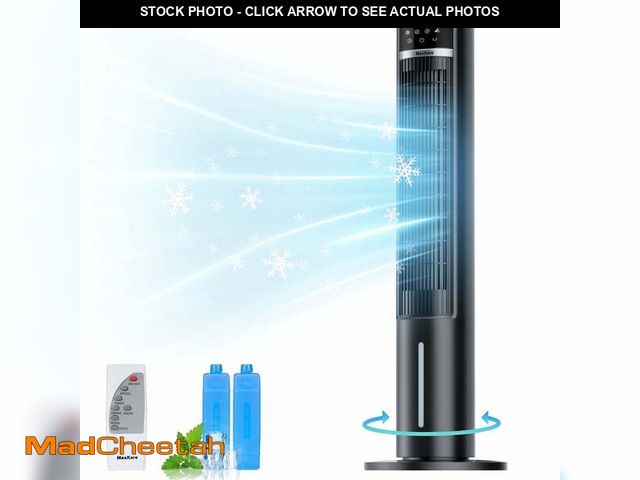 Lot 74-14259422 - MaxKare 40" Evaporative Air Cooler, Air Circulation 3 Mode 12H Timer, Oscillating Tower Fan for Larg...