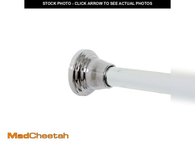 Lot 74-13668236 - Zenna Home NeverRust Decorative Finial 46 in. to 72 in. Aluminum Adjustable Tension No-Tools Shower ...