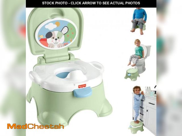 Lot 74-12396644 - Fisher-Price Toddler Toilet 3-in-1 Puppy Perfection Potty Training Seat and Step Stool with Removabl...