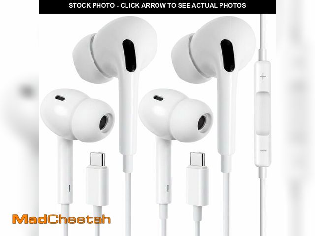 Lot 74-14273630 - USB C Headphones for iPhone 17 16 Pro Max 16e 16 Plus 16Pro 15 Pro Max 15 Plus 15Pro, USBC Earbuds i...