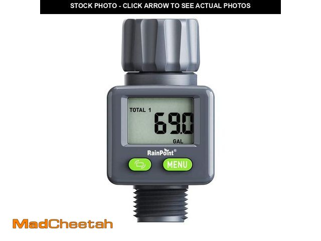 Lot 74-14254616 - RainPoint High Precision Garden Hose Digital Water Flow Meter - UNUSED