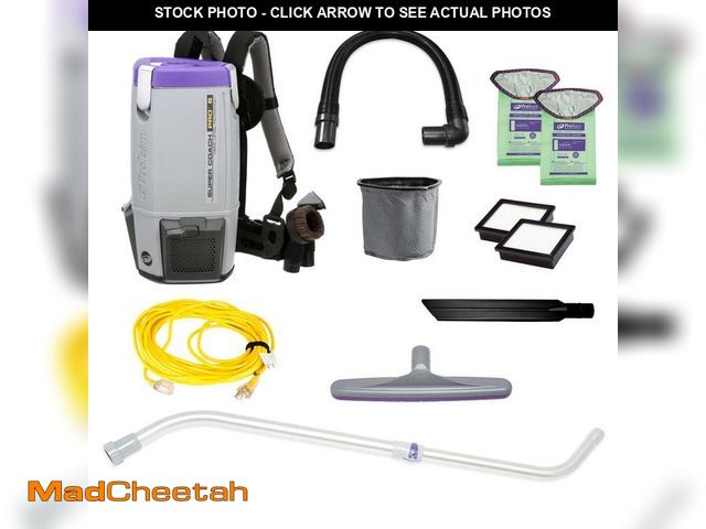 Lot 74-13561055 - ProTeam Super Coach Pro 6, 6 qt. Commercial Backpack Vacuum Cleaner with Xover Multi-Surface and Tel...