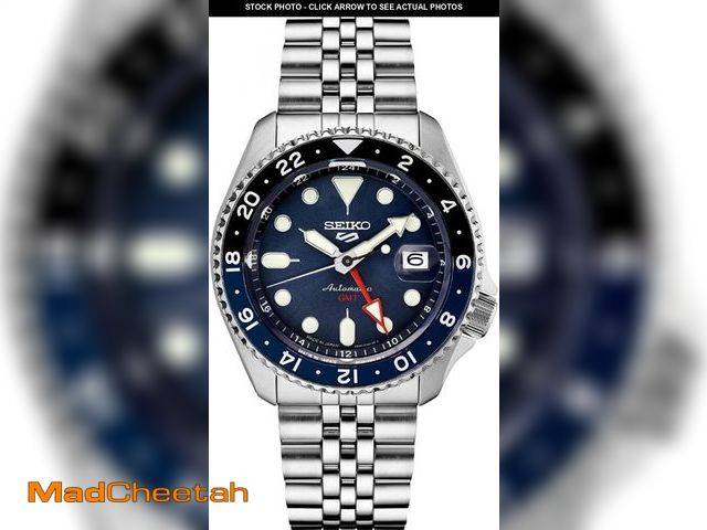 Lot 74-11556419 - Seiko SSK003 5 Sports Men's Watch Silver-Tone 42.5mm Stainless Steel - UNUSED