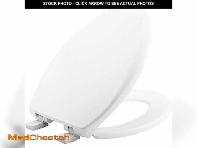Lot 74-12544222 - Mayfair Aurora Slow Close Toilet Seat, Easy Clean Hinges and Adjustable Perfect Fit Plastic Seat, Ma...
