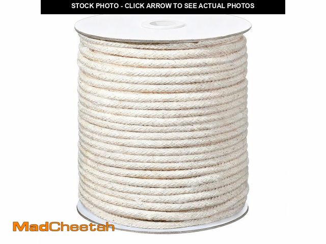 Lot 74-14274284 - Worldity 4mm (5/32") Piping Cord for Sewing, 109 Yards Soft Cotton Welt Cord, Beige Braided Cording ...