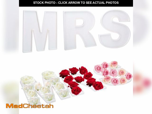 Lot 74-14143756 - 3pcs The Letters MRS Wooden Charcuterie Board, 12 Inch Larger Bridal Shower Food Trays, Fillable The...