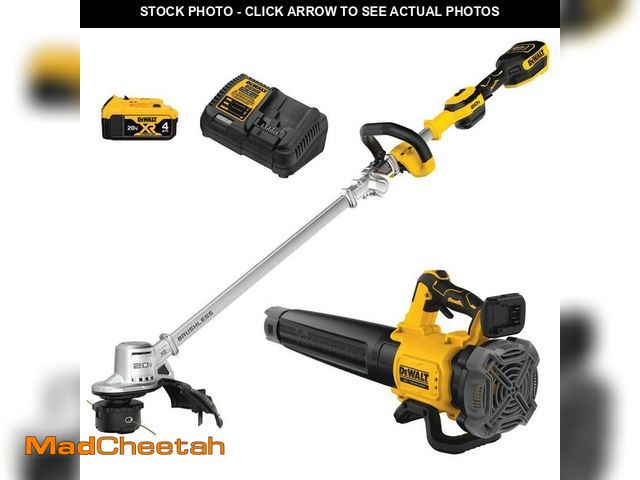Lot 74-12799303 - DEWALT 20V MAX Cordless Battery Powered String Trimmer &amp; Blower Combo Kit with (1) 4 Ah Battery ...