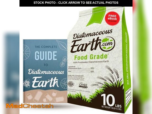 Lot 74-12113561 - DiatomaceousEarth 10 LBS Food Grade Diatomaceous Earth - 100% Organic All Natural Diamateous Powder ...