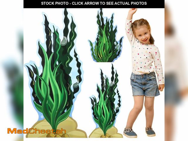 Lot 74-14334383 - Geelin 3 Sets 47" H Seaweed Cardboard Cutout Stand up Under The Sea Party Decoration Seaweed Life Si...