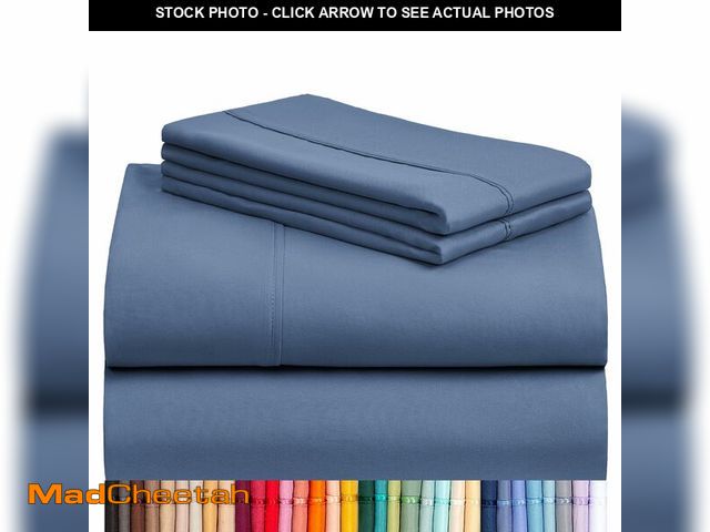 Lot 74-12605079 - LuxClub 4 PC Queen Sheet Set, Breathable Luxury Bed Sheets, Deep Pockets Wrinkle Free Cooling Sheets...