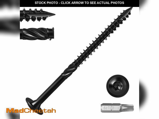 Lot 74-14145439 - BNUOK Lag Screws #14 x 6 Inch, (5lb, 117pcs) Heavy Duty Construction Structural Exterior Wood Timber...